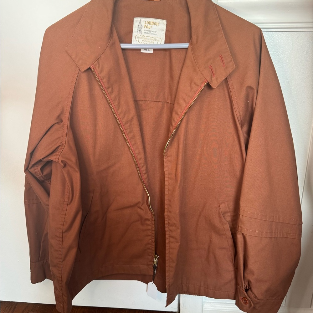 London Fog Women's Utility Jacket in Rust